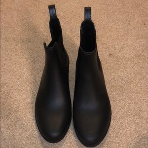 Jcrew Rubber Rain Chelsea Boots